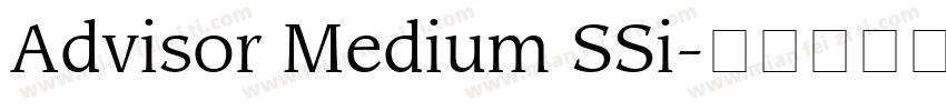 Advisor Medium SSi字体转换